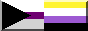Demisexual + nonbinary flag