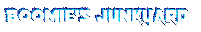 Boomie's Junkyard flaming text
